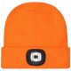 Téli sapka akril kötött LED narancs