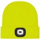 Téli sapka akril kötött LED sárga