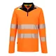 DX4 Hi-Vis cipzáras póló L/S 
