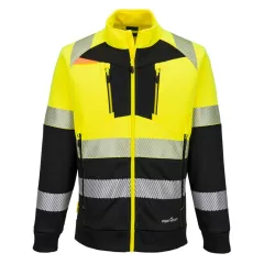   DX4 Hi-Vis 1. osztályú tölcsér nyakú cipzáras pulóver 