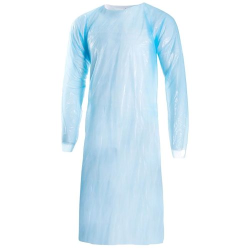  Kék cpe fólia kötény/köpeny