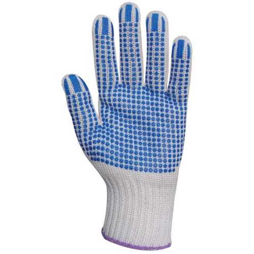 KÖTÖTT, KÉK PÖTTYÖS, VASTAG POLIPROPILÉN/PAMUT KESZTYŰ_8