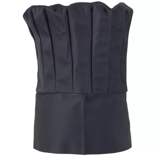 SÉFSAPKA MAGAS FEKETE