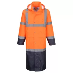 H446 - Hi-Vis Contrast Raincoat 122cm