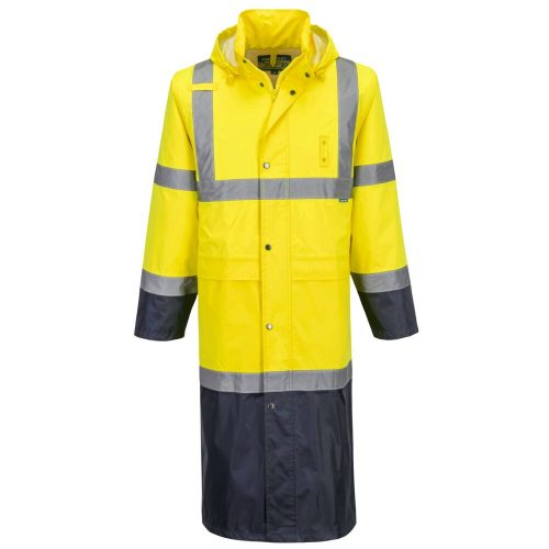 H446 - Hi-Vis Contrast Raincoat 122cm