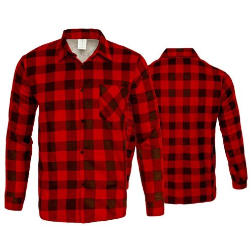  Piros flanell ing, méret L