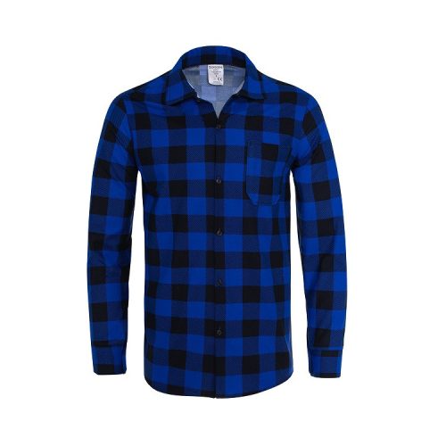  Flanel ing, kék, 165 n, méret S