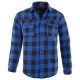  Bélelt flanel ing, kék, méret L