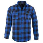  Bélelt flanel ing, kék, méret XL