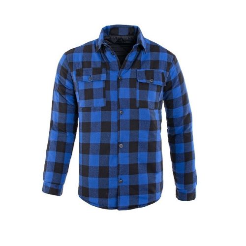  Bélelt flanel ing, kék, méret XL