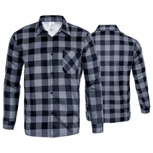 Szürke flanel ing, méret XXL