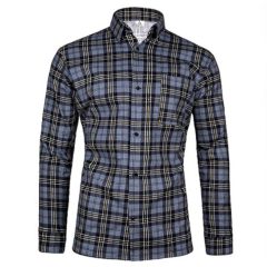  Flanell kockás ing, szürke, méret S