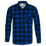  Flanel ing, kék, méret L