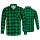  Flanel ing, zöld, méret L