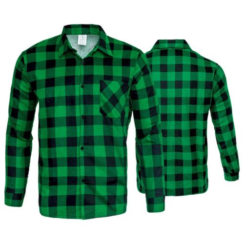  Flanel ing, zöld, méret L