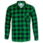  Flanel ing, zöld, méret L