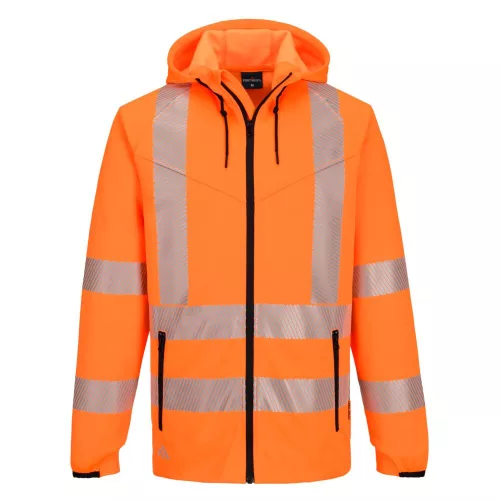 KX3 Sport Hi-Vis cipzáras kapucnis pulóver 