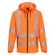 KX3 Sport Hi-Vis cipzáras kapucnis pulóver 