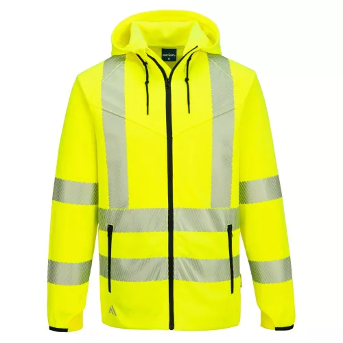 KX3 Sport Hi-Vis cipzáras kapucnis pulóver 