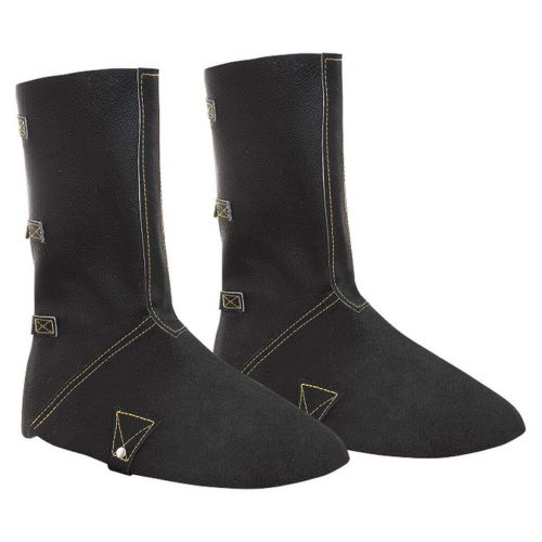 Bőr lábszárvédő lábujjvédővel