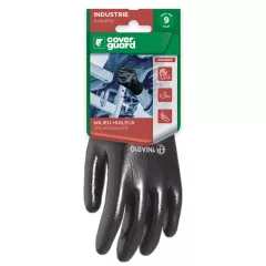   SZERELŐKESZTYŰ, SZÜRKE PA/FEKETE NITRIL MÁRTÁS, 3/4 HÁT_BLIS