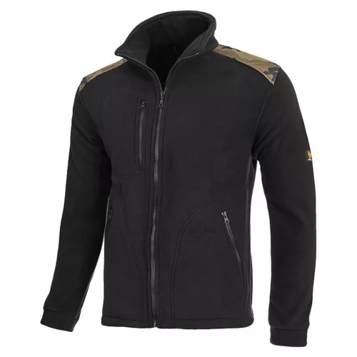  Polár 350g fekete camo megerősített, méret S