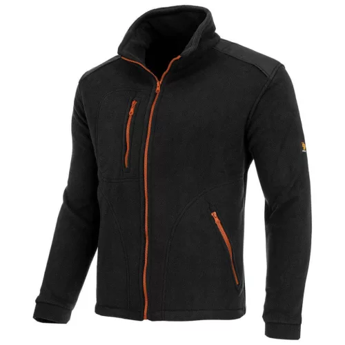  Polár 350g fekete narancs megerősített, méret XL