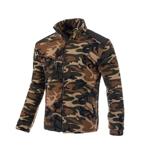  Polár 350g camo fekete megerősített, méret XL