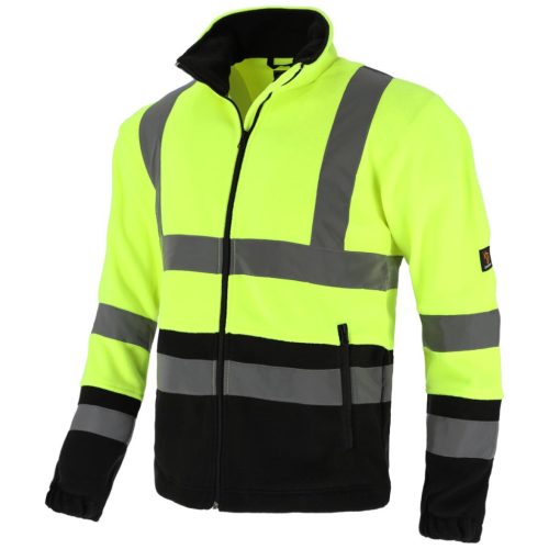 Férfi láthatósági polár 300 g sárga, S-es méret