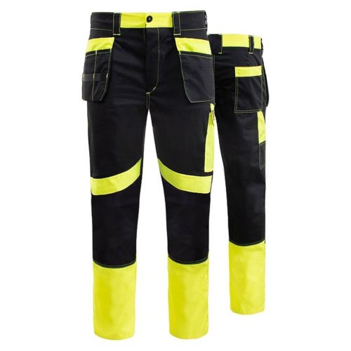 Promonter nadrág 260 fekete sárga HV méret 54