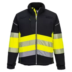 PW3 Hi-Vis Class 1 Softshell kabát (3L)