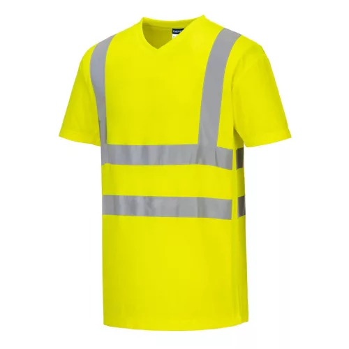 Hi-Vis pamut póló pamut hálós betétes póló S/S 