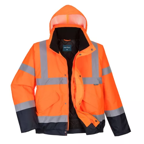 Hi-Vis kéttónusú bomber kabát 