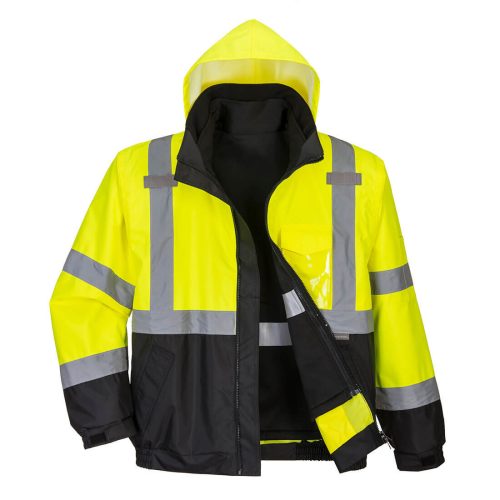 Hi-Vis Prémium 3 az 1-ben bomberdzseki 