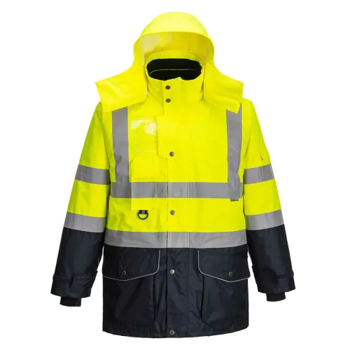 Hi-Vis 7 az 1-ben kontraszt Traffic kabát 