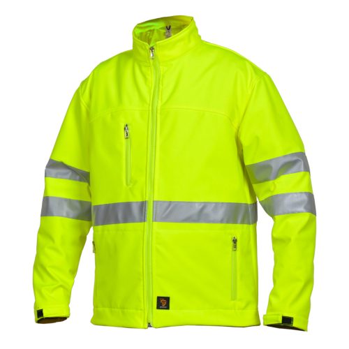  Softshell kabát HV sárga - méret XL