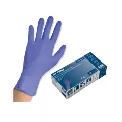  Setino Luxe Blue (jácintkék) nitril kesztyű 3,5g (100db/doboz) XL