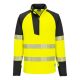 PW3 Hi-Vis 1/4 cipzáras hosszú ujjú póló