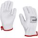 X-driver teljes bőr kesztyű fehér 11