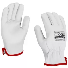 X-driver winter teljes bőr bélelt kesztyű fehér 11