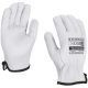 X-ecodriver teljes bőr kesztyű fehér 10
