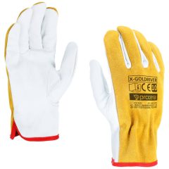 X-goldriver teljes bőr kesztyű, méret 10