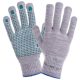  Pamut és poliészter védőkesztyű x-gray plusz pontozással, 7-es, méret