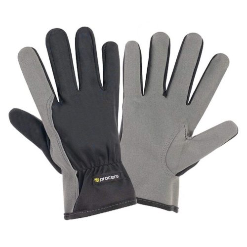  Védőkesztyű szintetikus bőrből x-gris, méret 10