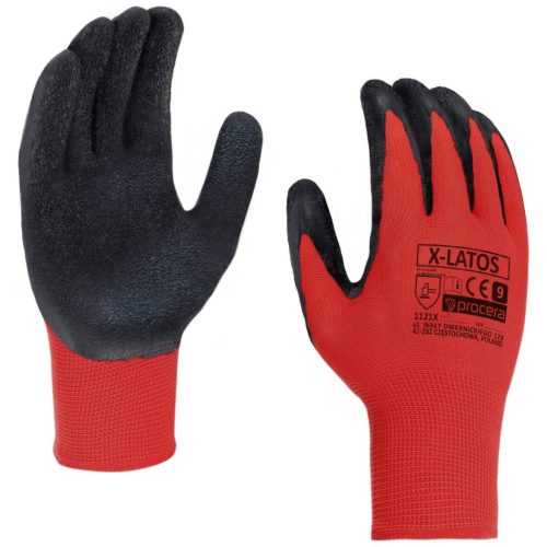  Védőkesztyű latex bevonattal x-latos 11-es méret
