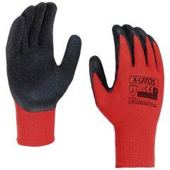  Latex bevonatos védőkesztyű x-latos, méret 7