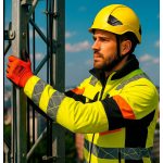  Latex bevonatos védőkesztyű x-latos, méret 8