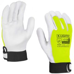    Kecskebőr, megerősített védőkesztyű x-lightec, méret 9