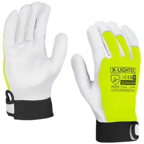  Kecskebőr, megerősített védőkesztyű x-lightec, méret 9