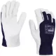 Kecskebőr, erősített védőkesztyű x-perfect téli sötétkék-fehér 10